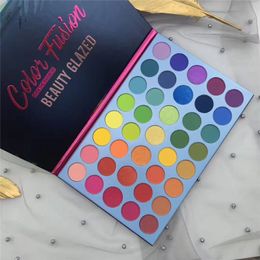 Le plus récent Maquillage Beauté Glazed 39colors Palette de fards à paupières Color Fusion Over the Rainbow Expédition DHL de haute qualité