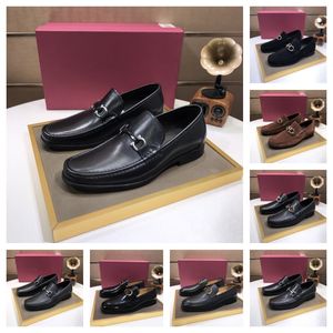 Nieuwste mannen Designer kledingschoenen slip op modeleer luxe mannen Loafers bruin blauwe klassiekschoenen retro bedrijfsschoenen zapatos de hombre maat 38-46