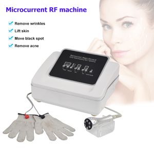 Los más nuevos guantes mágicos de microcorriente, máquina de estiramiento facial RF, máquinas de belleza para eliminar arrugas y apretar la piel