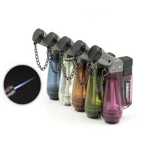 Plus récent mini Jet flamme briquet torche réglable coupe-vent soudage à la flamme gaz butane briquets rechargeables pour fumer des tuyaux de cuillère