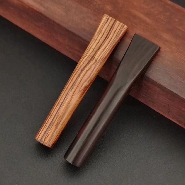 El más nuevo Mini Pipas de madera natural para fumar Preroll Cigarrillo enrollable Porta cigarros Filtro innovador portátil Pipas de mano Boquilla Puntas de madera Tubo DHL