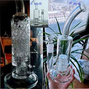 Bongs de agua de vidrio grueso pipas de agua Mobius Stereo Matrix plataformas petroleras bongs de vidrio tuberías de agua Recycler dab rigs con tazón de 18 mm 11.8 ''