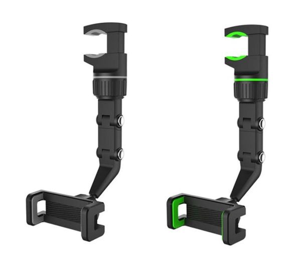 Los soportes de coche multifuncionales giratorios de 360 grados más nuevos soportes de montaje de suspensión de espejo retrovisor soportes de teléfono adecuados para teléfonos móviles