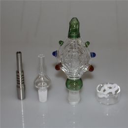 Hookah nectar bong perc hanger met titanium tips watergekoelde en morsendichte olielig glazen bongs rookpijp