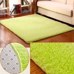 Les plus récents tapis de moquette moelleux nordiques pour chambre de chambre à coucher rectangle grande taille en peluche antidérapante