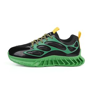 Los más nuevos zapatos para correr al aire libre Hombres Mujeres Verde Azul Naranja Amarillo Moda # 27 Entrenadores para hombre Zapatillas deportivas para mujer Zapatillas deportivas para caminar Zapato