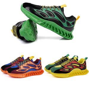 Nieuwste outdoor hardloopschoenen mannen vrouwen groen blauw oranje geel mode # 15 heren trainers womens sport sneakers walking runner schoen