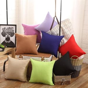 Newest Pillowcase Pure Color Polyester White Pillow Cover Cushion Cover Decor Pillow Case Blank Christmas Decor Gift 45 * 45CM IB273