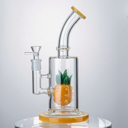 Nieuwste ananas stijl bong waterpijp 14 mm vrouwelijke gewricht met kom glas bongen douchekop perc waterleidingen n gaten percolator olie dab rigs