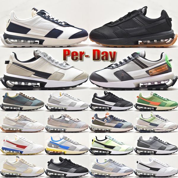 Pre-Day Hombres Mujeres Zapatillas para correr 2023 Diseñador Mate Gris Luz Hueso Líquido Lima Fotón Polvo Goma Cumbre Blanco Clorofila Zapatillas de deporte al aire libre Tamaño 36-45