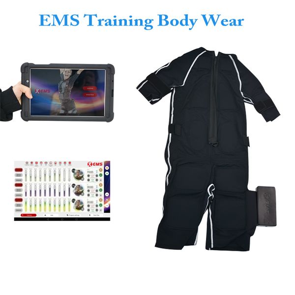 Producto más nuevo, traje de electroestimulación de fitness inalámbrico ems para pérdida de peso, adelgazamiento corporal, máquina moldeadora de cuerpo ems