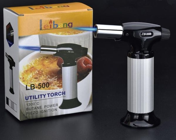 Torch PROFESIONAL JET BBQ Lighter Scorch Flame Chef Cocinar Picnic Picnic Lecheros de Gas Butano Para Cocina Accesorios Para Fumar