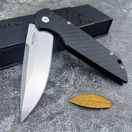 Nieuwste ProTech Response TR-3 AUTO Tactisch MES Stonewashed Blade Fish SCALE Handvat Automatisch Mes Camping Jacht Survival Messen Gereedschap 5101 920 3407 5201 2203