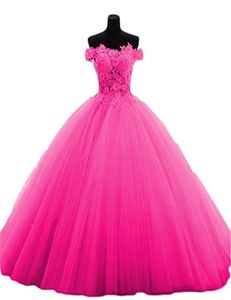 Nieuwste Rood Lila Geel Roze Quinceanera Jurken 2019 Applicaties Kralen Sweet 16 Gala Pageant Debutante Formele Avond Gala Feest Go8574879