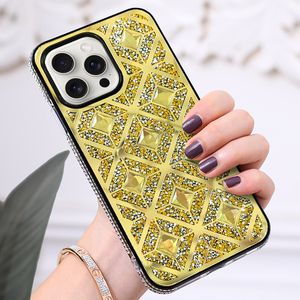 Las más nuevas cajas del teléfono del diamante del Rhinestone para el iPhone 15 Pro Max 14plus 13 12 Mini Xsmax Xr 8 7 Plus Diseño de lujo Funda brillante a prueba de arañazos Samsung S23 Ultra Note10