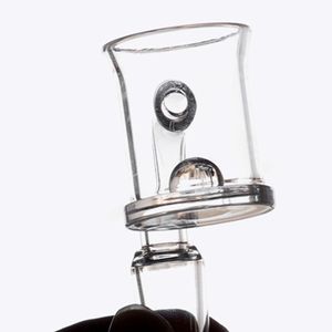 Rond Quartz Insert core réacteur banger 25mm Flat Top nail Fit Narguilés Spinning Cyclone Carb Cap