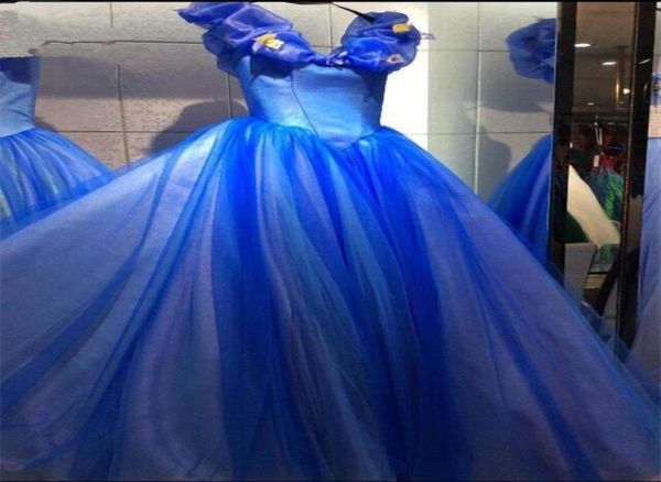 Les plus récentes robes de Quinceanera bleu royal 2019 perles de papillon doux 16 bal Pageant Debutante formelle soirée robe de soirée de bal AL182436629