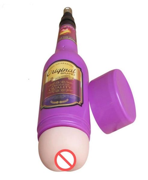 Accessoires de machine à sexe les plus récentsAttachments Anal Masturbation masculine Tasse de bière violette Tasse de sexe pour sexe adulte rétractable automatique Prod4603393