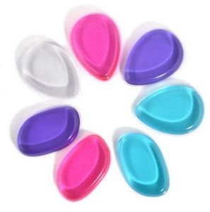 Esponja cosmética de Gel de silicona, esponja de polvo impecable de sílice transparente, mezcla de caras, accesorios de maquillaje de gelatina