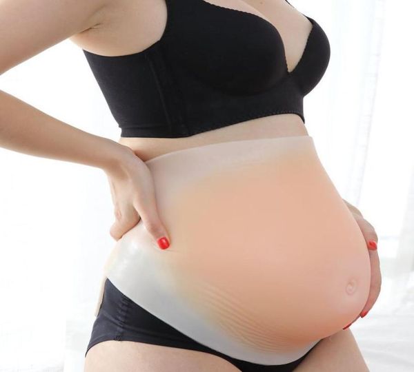Lo más nuevo, simulación de silicona, barriga falsa, accesorios de espectáculo para embarazo, mujeres embarazadas, gemelos de gran tamaño, vestido de barriga falsa para mujeres 20004500g5028555