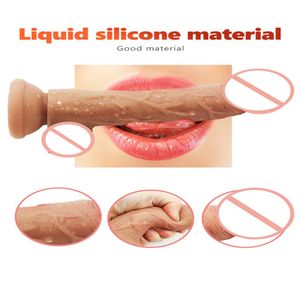 Nieuwste huidgevoel realistische penis super enorme grote dildo zuignap seksspeeltjes voor vrouw vrouwelijke masturbatie lul seksproducten9620396