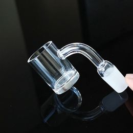 Nouveaux accessoires de fumer Flat Top Gavel Banger 14mm 18mm Femelle Mâle Joint Thermique Banger Avec Réacteur De Noyau Pour Verre Bongs Nails