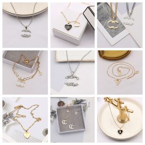 Date St Designer Collier Colliers Designers Plaqué Or Pendentif Lettre En Acier Inoxydable pour Les Femmes De Mariage Bijoux De Noël No Box 20