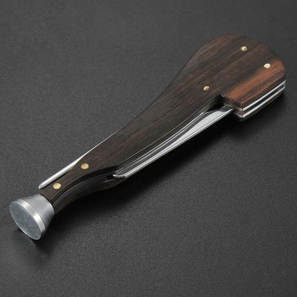 El más nuevo cuchillo de madera de acero inoxidable Accesorios de póquer Diseño innovador portátil Usos múltiples para fumar tabaco Pipa caliente Pastel caliente DHL gratis