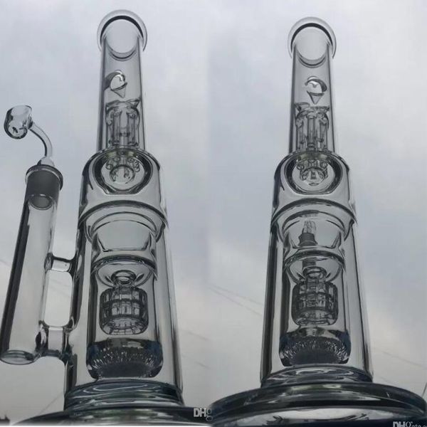 Gravité Narguilés Recyler Dab Rig tourbillonnant vortex verre eau bong fumer pipe tabac plates-formes pétrolières dabs Fonction Pipe