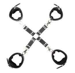 Le plus récent kit de bondage croisé en métal solide menottes et menottes reliure BDSM sexe jeux pour adultes pour couples 9923723