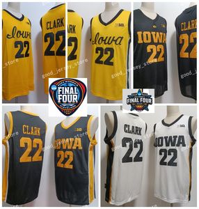 Le plus récent style Iowa Hawkeyes Basketball Jersey NCAA College 22 Caitlin Clark Men Women Youth 2024 Final Four Good