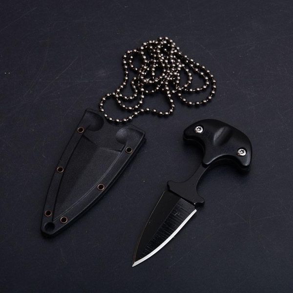 Nouveau style URBAN PAL 43LS petit couteau à lame fixe couteau de poche karambit couteau tactique avec gaine K et collier 3300 B283L livraison gratuite