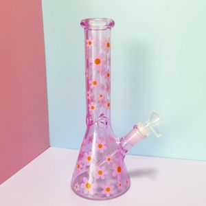 GRANDES Cachimbas rectas Bongs de vidrio con brazo Árbol Percs Matrix Percolador Tubería de agua Boro Dab Rigs Fumar grueso