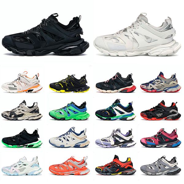 Date Triple S 3.0 Casual Designers Chaussures Hommes Baskets Runner Paris Bleu Rose Noir Rouge Entraîneur Lime Blanc Multicolore Bourgogne Hommes Femmes Baskets Plateforme Baskets