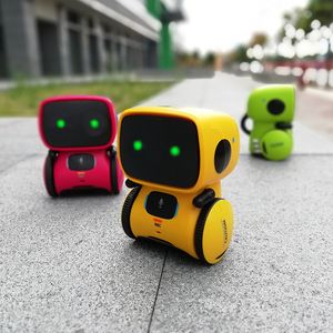 Newest Type Toy Smart Robots Robot Multifonction Dance Voice Command 3 Languages Versions Touch Control Toys Interactive RC/Electronic Robot Cute Gifts for Kids