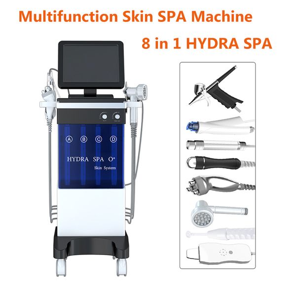 La plus récente machine faciale à ultrasons Microdermabrasion hydro care galvanica instrument pour l'extraction de l'hydratation et le raffermissement avec Skin Scrubber