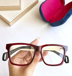 Nieuwste unisex beknopte 0464OG vierkante glazen frame 5615150 geïmporteerde plank comfortabel draagt op recept bril bril bril rim7300668