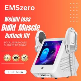 Actualizaciones más nuevas Emszero Emsslim Neo Body Sculpt Muscle 14 Tesla Machine RF 4 Maneja EMSLIM NEO con RF Fat Burning Machine