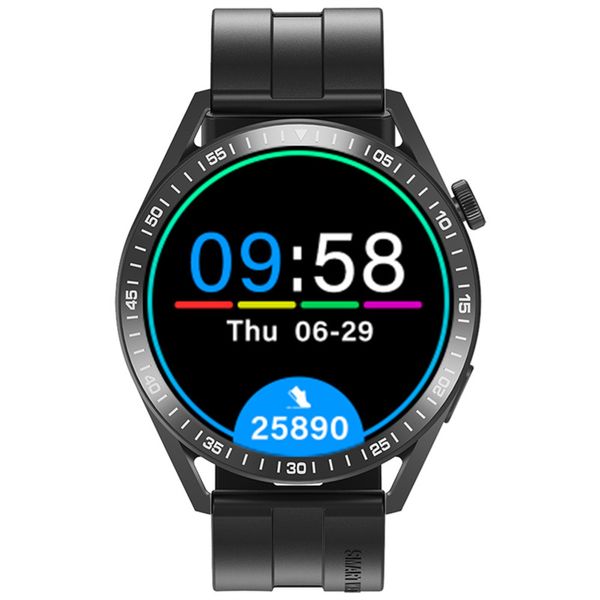 Nouvelle montre intelligente WH8-B 1.32 pouces HD écran tactile complet BT musique appel Reloj Inteligente Fitness Tracker rond GT3 Smartwatch