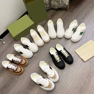 Date Femmes Hommes Sneaker Web Luxe Milano Casual Chaussures Designer Chaussures Sangle Baskets Plate-Forme Confortable Respirant Tendance mode Chaussures Plates