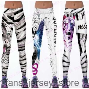 Pantalon amincissant pour femmes, pantalon de danse, de sport, de Fitness, de Yoga, tigre sauvage, serré, blanc, noir, léopard, nouvelle collection