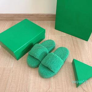 Dames handdoekstijl Sliders Comfortabele zachte platform Slippels Aankomst Fashion Green Black White Sandals Home Hotel Slipper