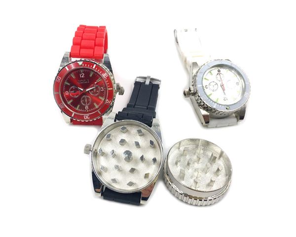 Nouvelle forme de montre-bracelet en alliage de zinc, broyeur d'herbes, broyeur d'épices, haute qualité, belle couleur, conception unique de haute qualité