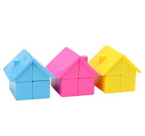 Nieuwste YJ YongJun Huis 2x2 Kubus Magische Puzzel Intelligentie Interessante Kubus Leren Educatief Cubo magico Speelgoed als een geschenk L022623638696