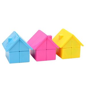 Le plus récent YJ YongJun House 2x2 Cube magique Puzzle Intelligence intéressant Cube apprentissage éducatif Cubo magico jouets en cadeau L022628359918