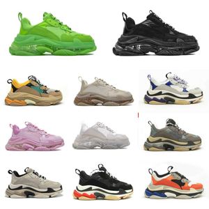 Crystal Bottom 17w Hommes Casual Chaussures Femmes Papa Plateforme Baskets Triple S Noir Blanc Rouge Sneaker Paris Designer Plat Multi-couleur Marque Baskets En Plein Air