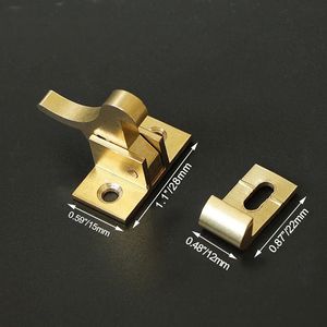 Nieuw 1 pk goud pure koperen vogel gesp pull raamhaken bout buckle latch voor deur raam stil