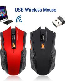 Nouvellement souris optique sans fil 24 GHz Gamer nouveau jeu souris sans fil avec récepteur USB pour PC de jeu Laptops6220441