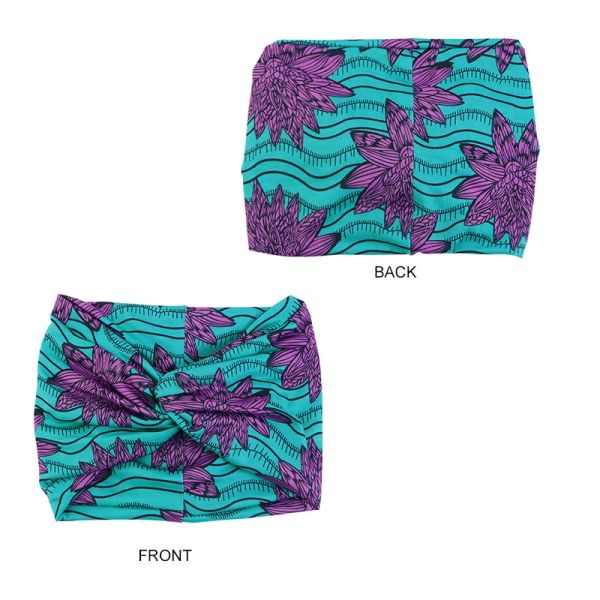 NOUVELLEMENT AFRICAN MOTEMENT TWIST STYLE BANDE BANDE ÉLASTIQUE DOUBLE BANDANA SPORTS RUN HEURS BAND POUR FEMMES ACCESSOIRES DE CHEVEUR DE COILES FEMMES