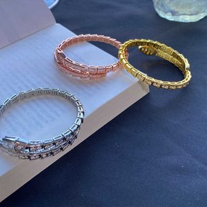 Les bracelets Bvlgrily nouvellement conçus se vendent comme des gâteaux chauds de serpent en diamant complet avec un logo original